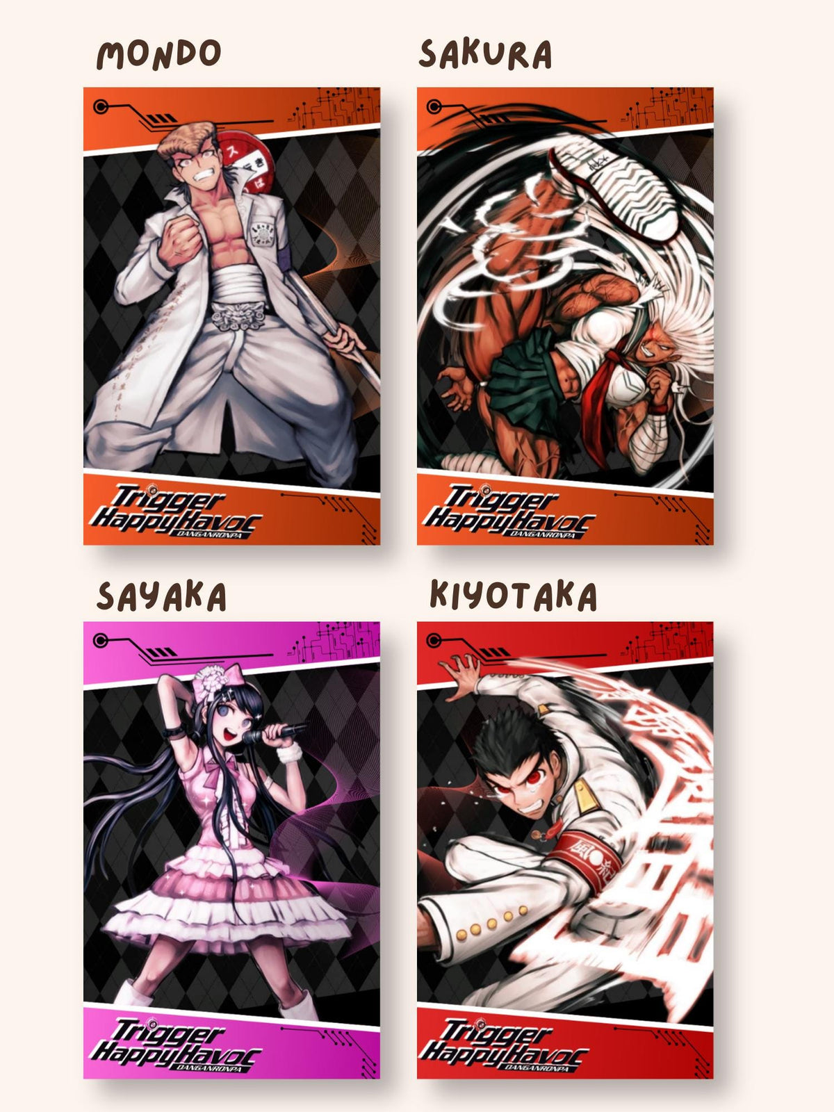 Danganronpa Trigger Happy Havoc Photocards