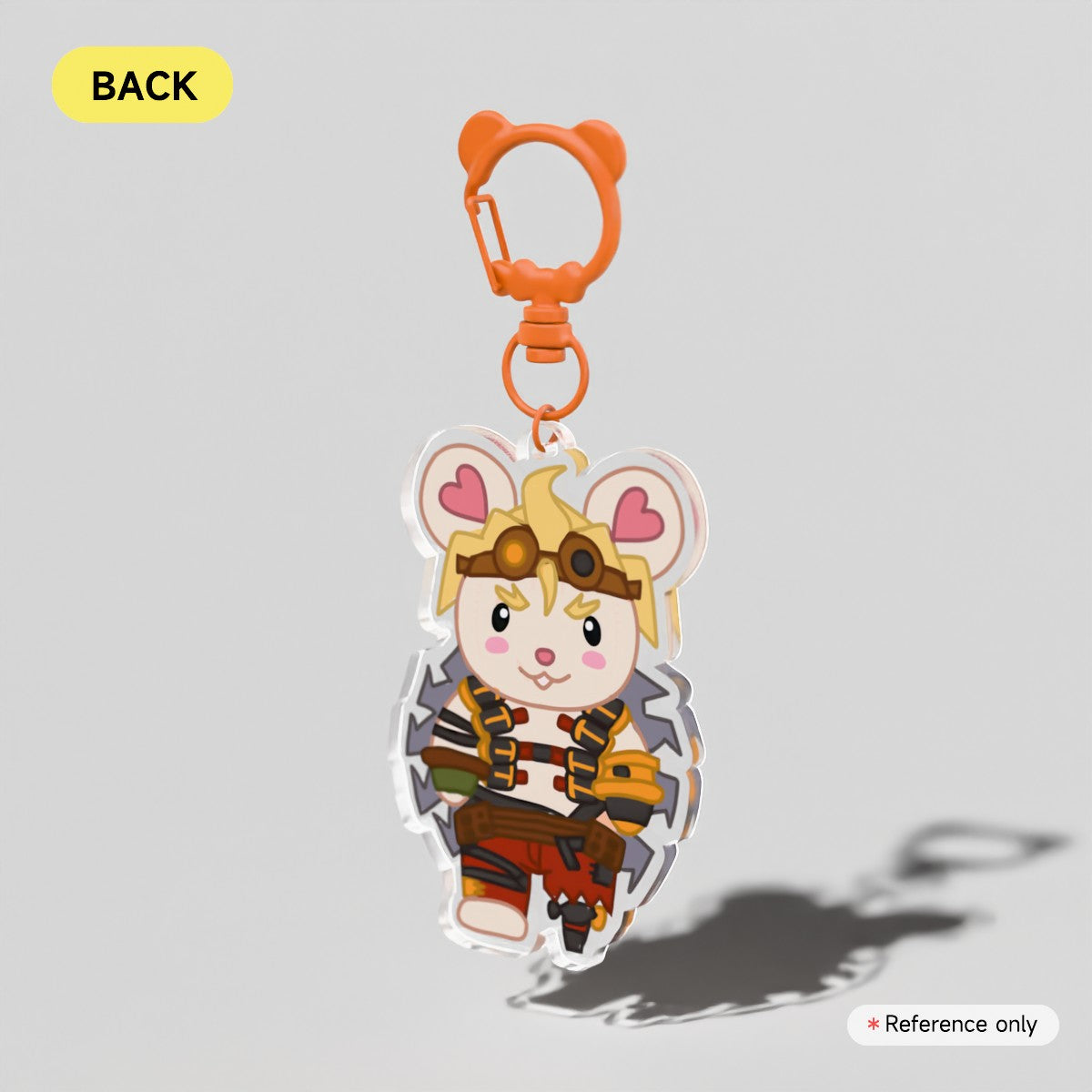OW Junkrat Calico Critters Acrylic Keychain