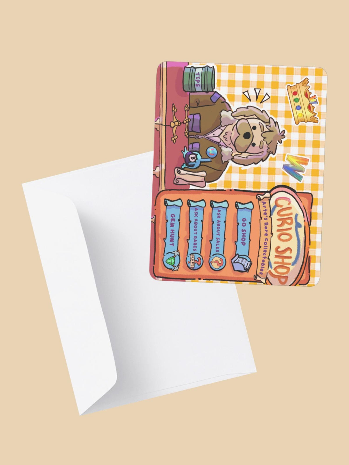 Webkinz Curio Shop Arte Fact Postcard Print
