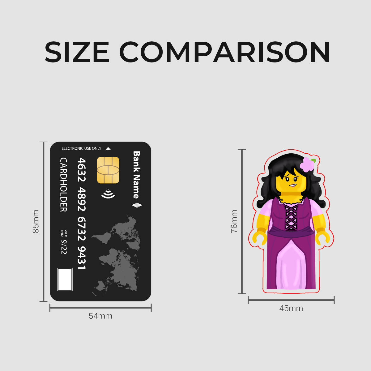 Lego Lady Aphmau Minifigure Sticker