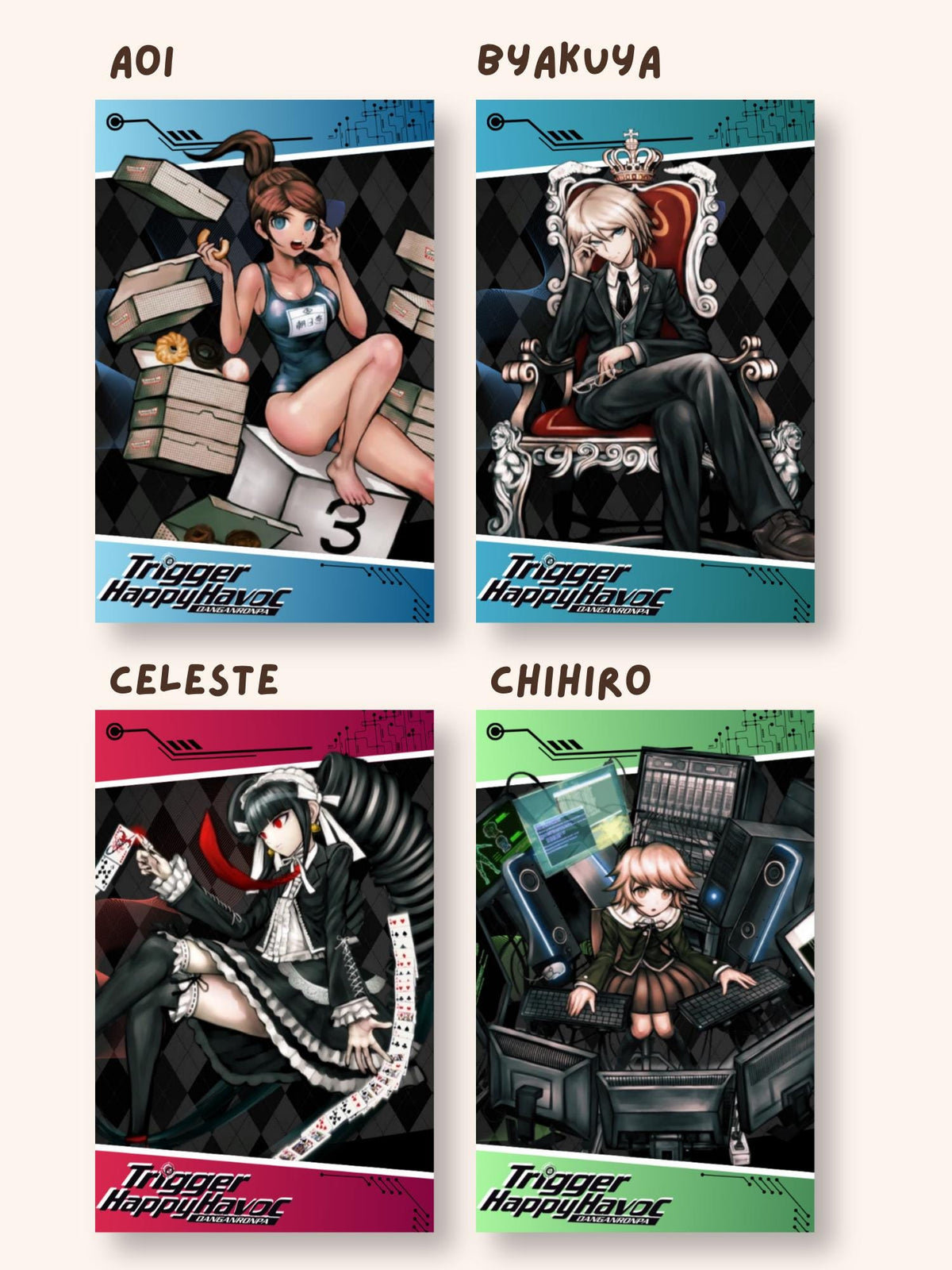 Danganronpa Trigger Happy Havoc Photocards