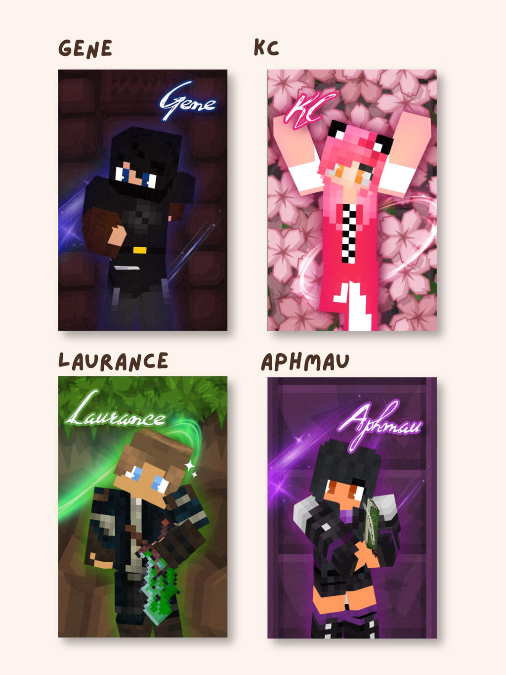 Aphmau Diaries Photocards