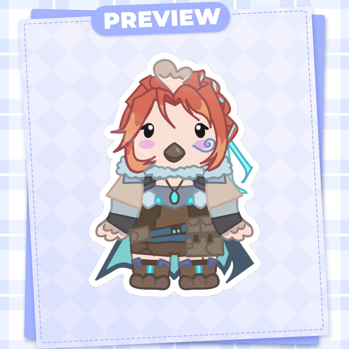 OW Freja Calico Critters Sticker