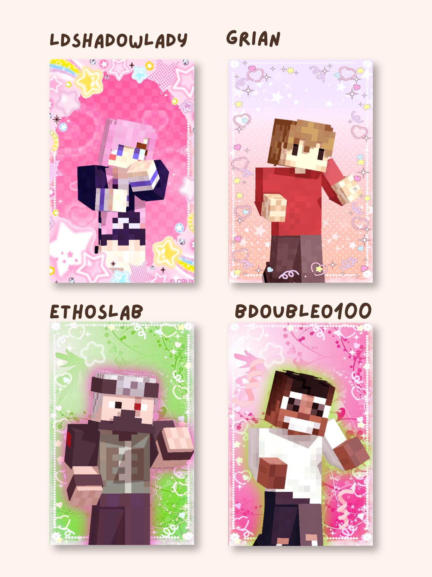 Life Series & Hermitcraft Photocards