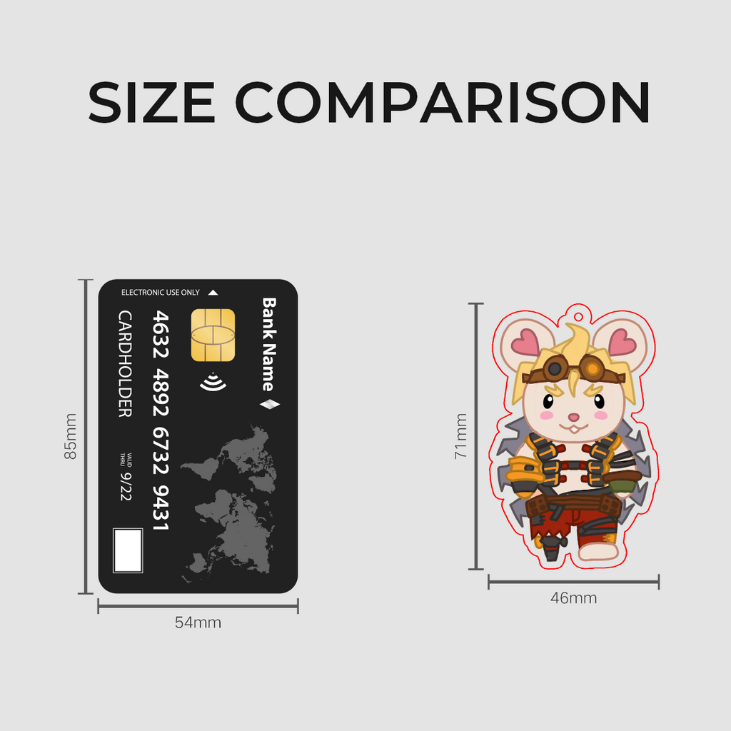OW Junkrat Calico Critters Acrylic Keychain