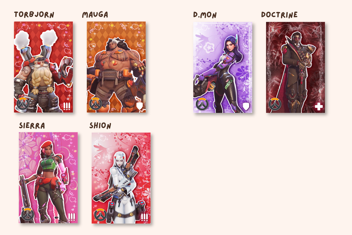 Overwatch Hero Photocards