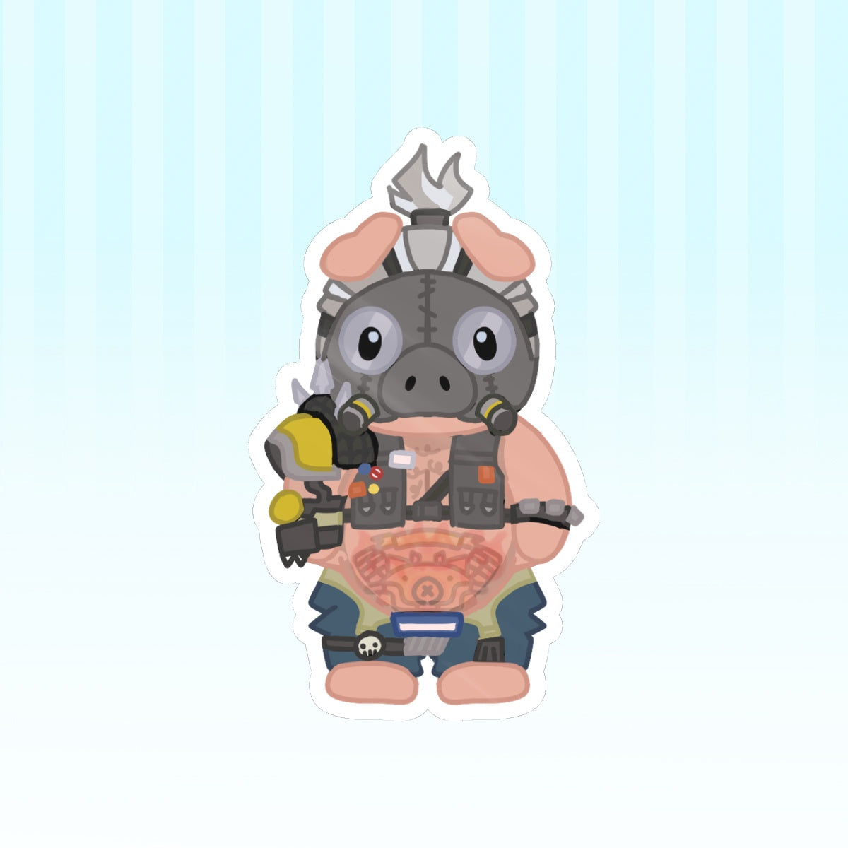 OW Roadhog Calico Critters Sticker