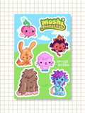 Moshi Monsters Chibi Sticker Sheet