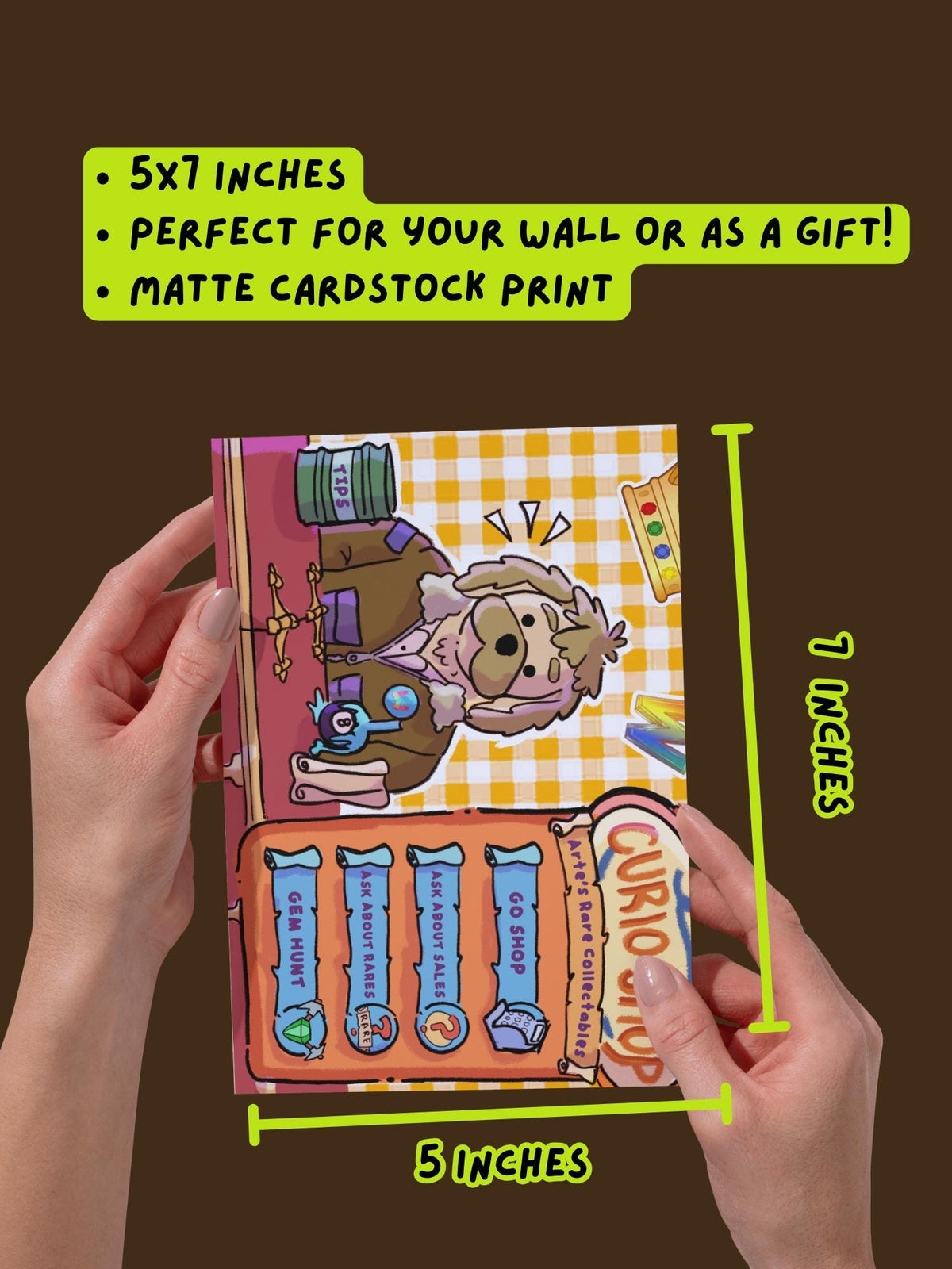 Webkinz Curio Shop Arte Fact Postcard Print