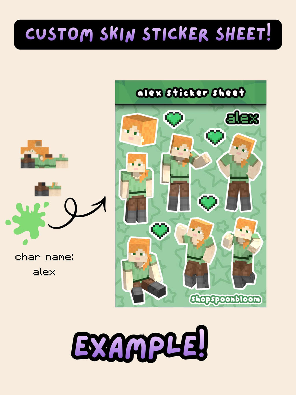 Aphmau Character Mystreet/Diaries Sticker Sheets