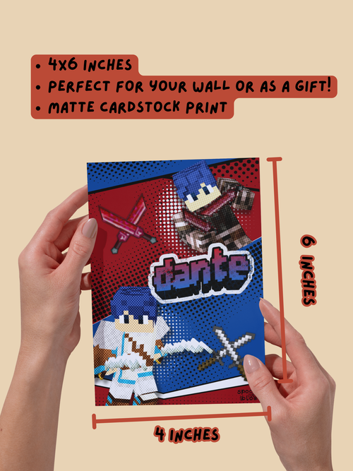 Dante Postcard Print