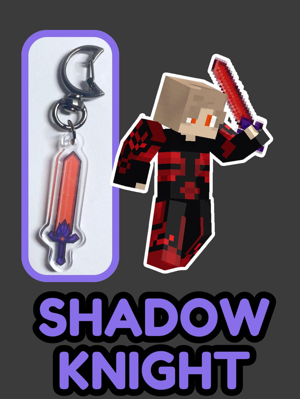 Aaron Lycan, Zane Ro'meave, & Shadow Knight Nether Sword MCD Diaries Keychain Charms