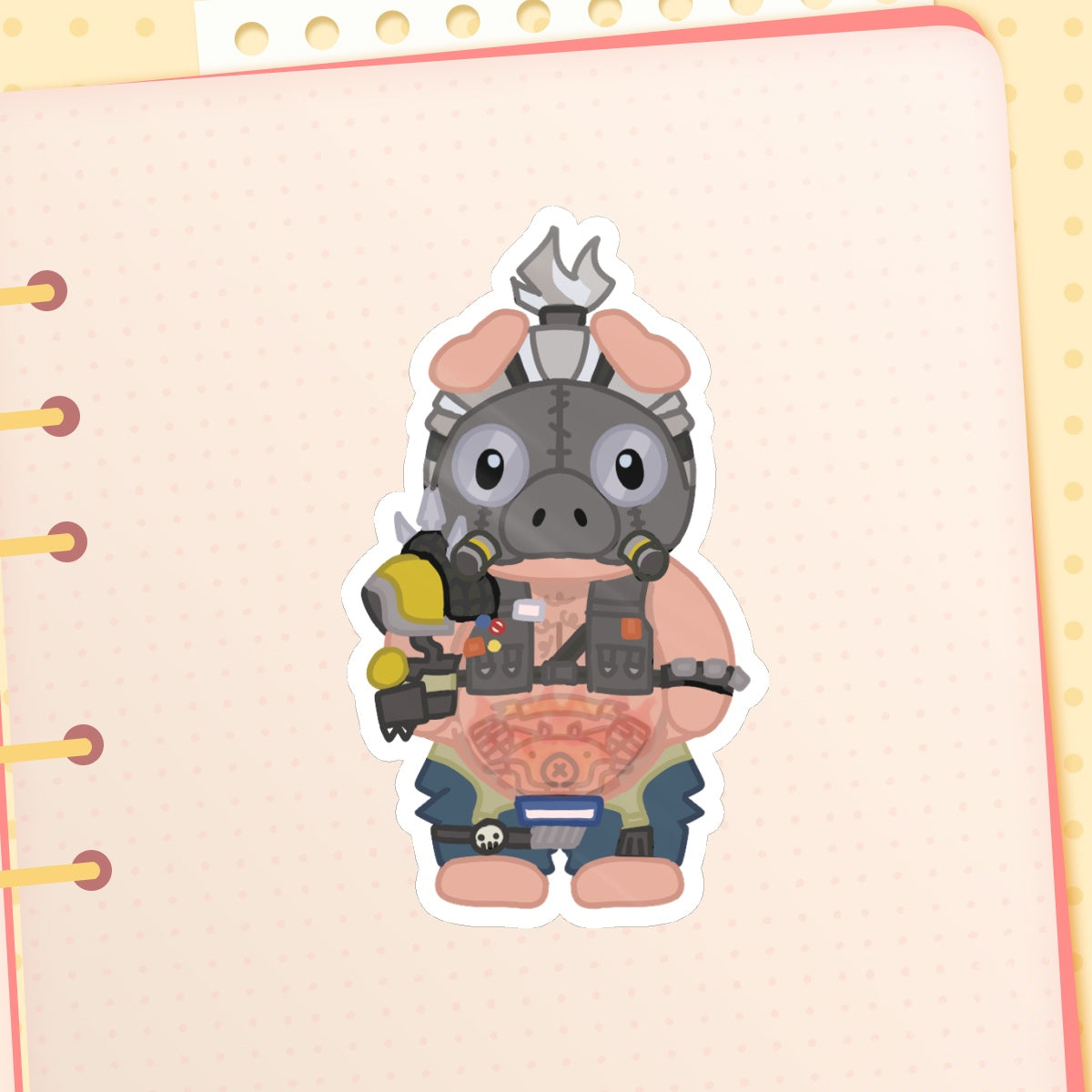 OW Roadhog Calico Critters Sticker