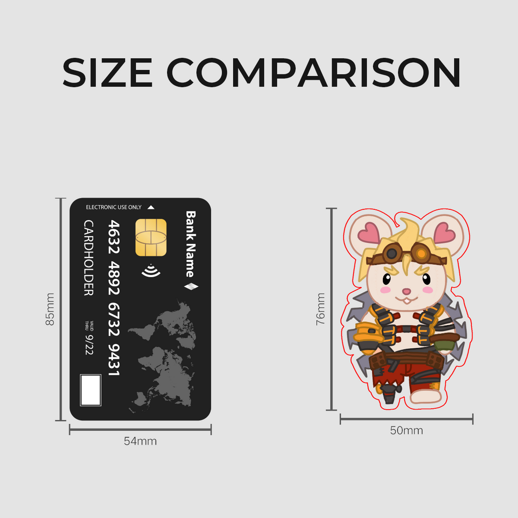 OW Junkrat Calico Critters Sticker
