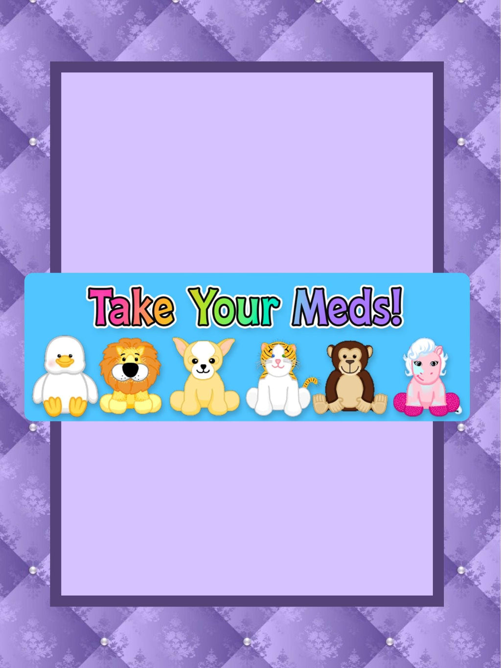 Webkinz Take Your Meds Sticker