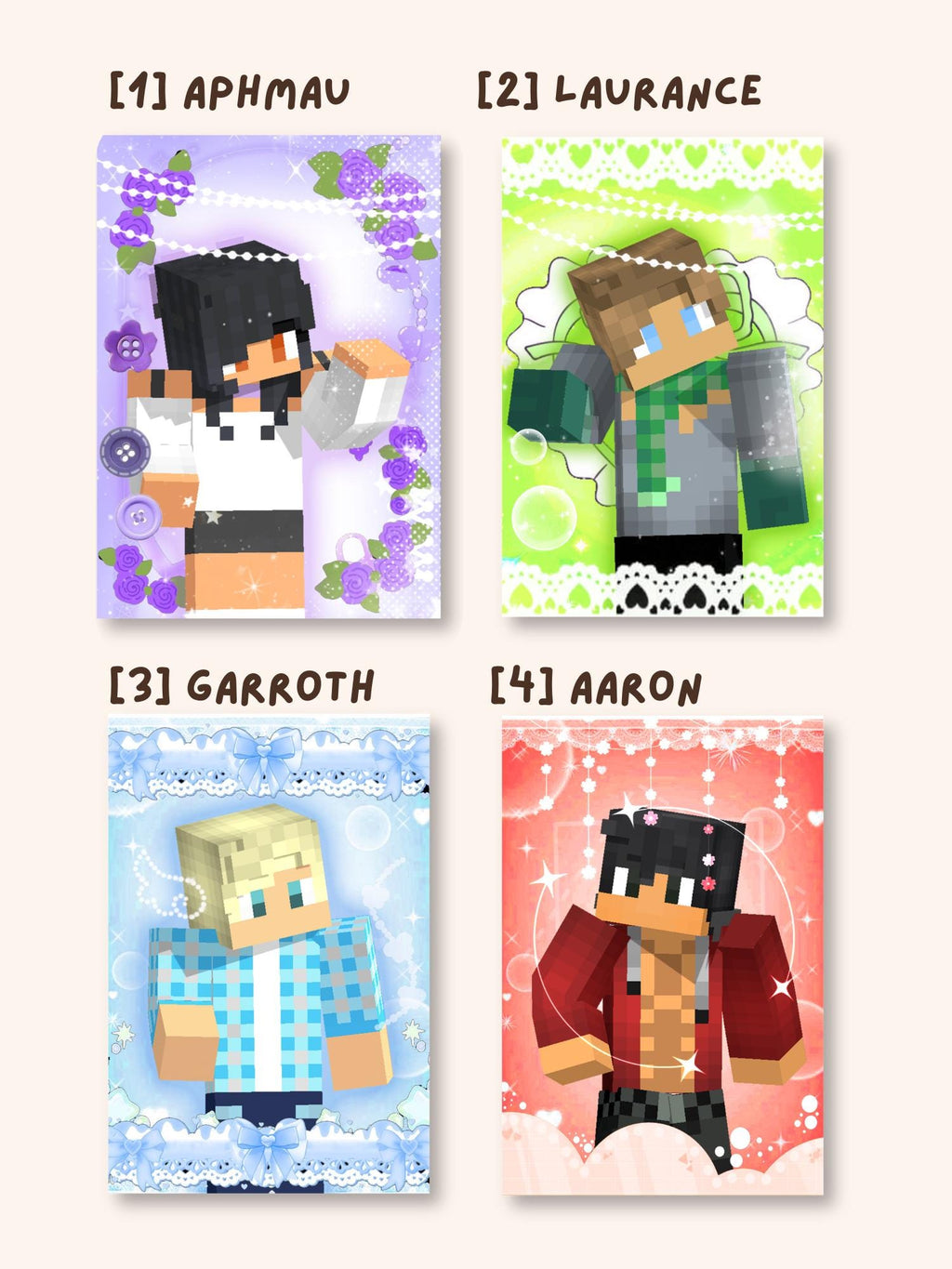 Aphmau MyStreet Photocards