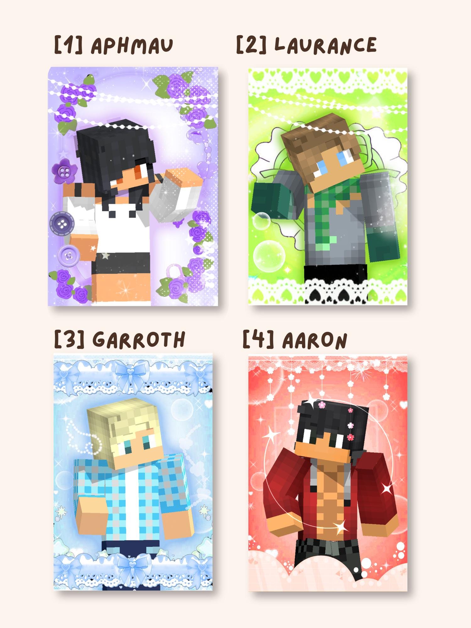 Aphmau MyStreet Photocards