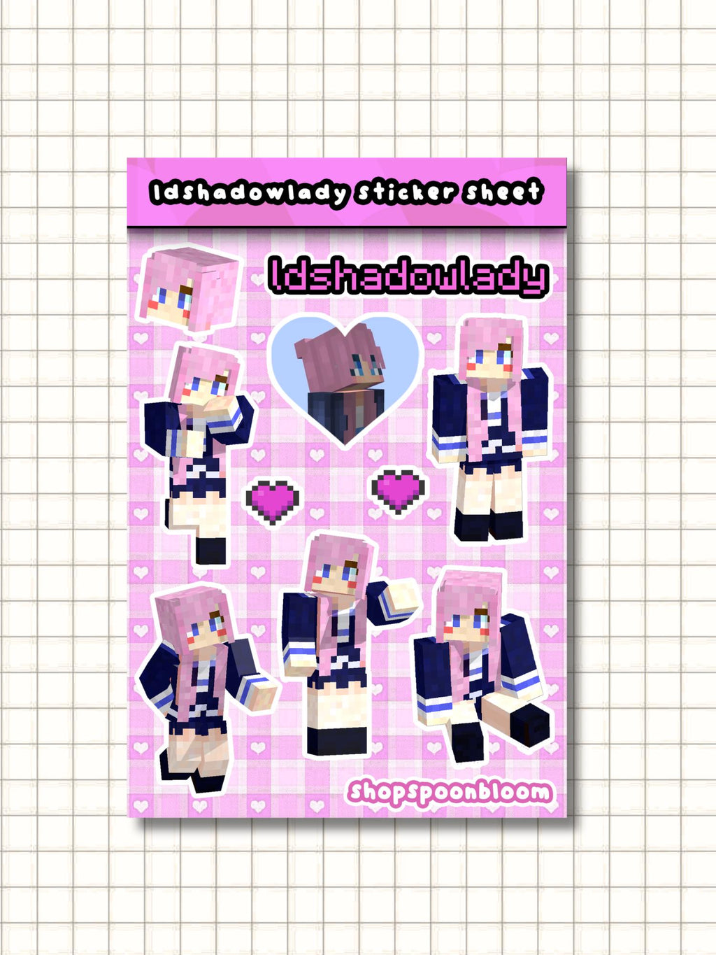 LDShadowLady Lizzie Sticker Sheet
