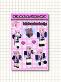 LDShadowLady Lizzie Sticker Sheet