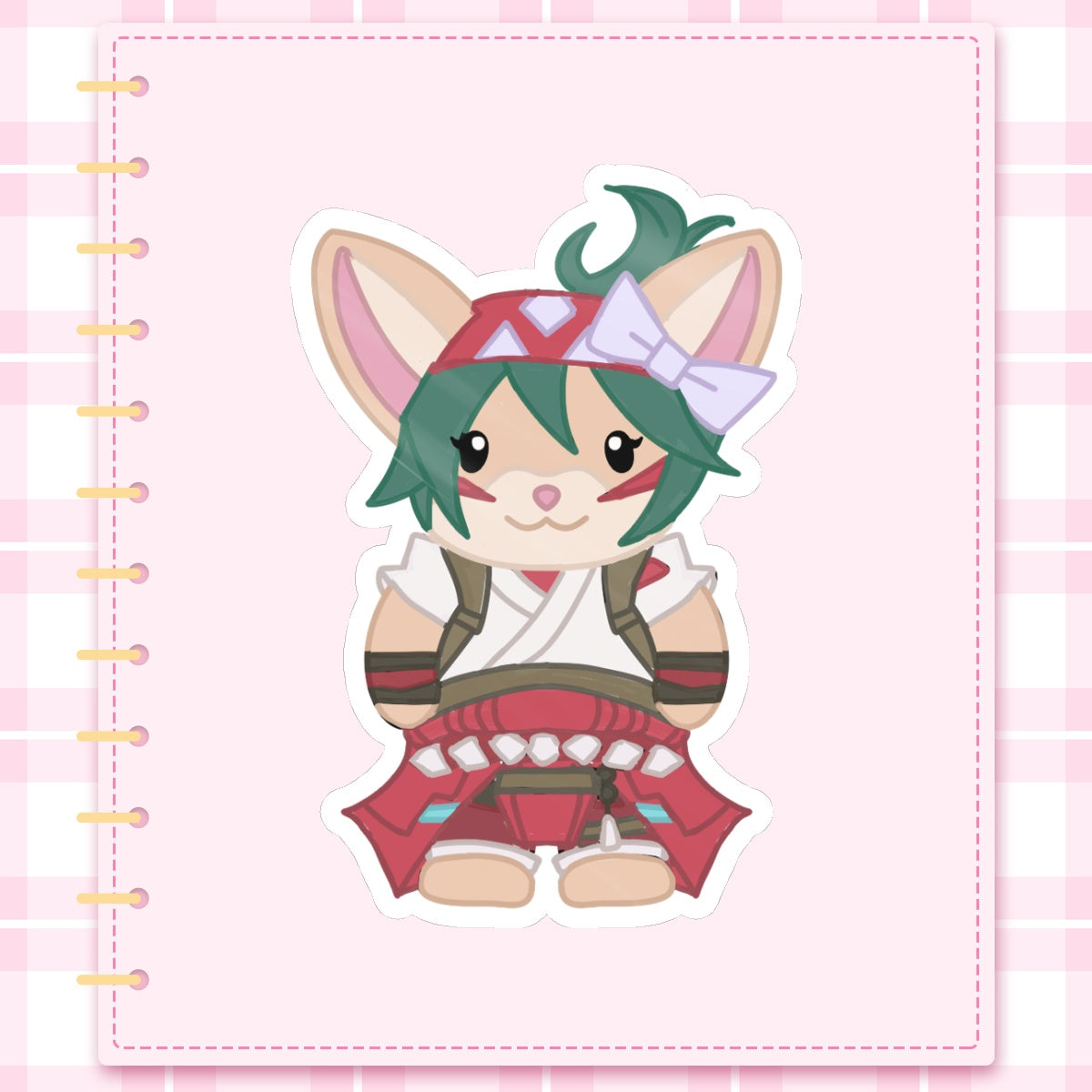 OW Kiriko Calico Critters Sticker
