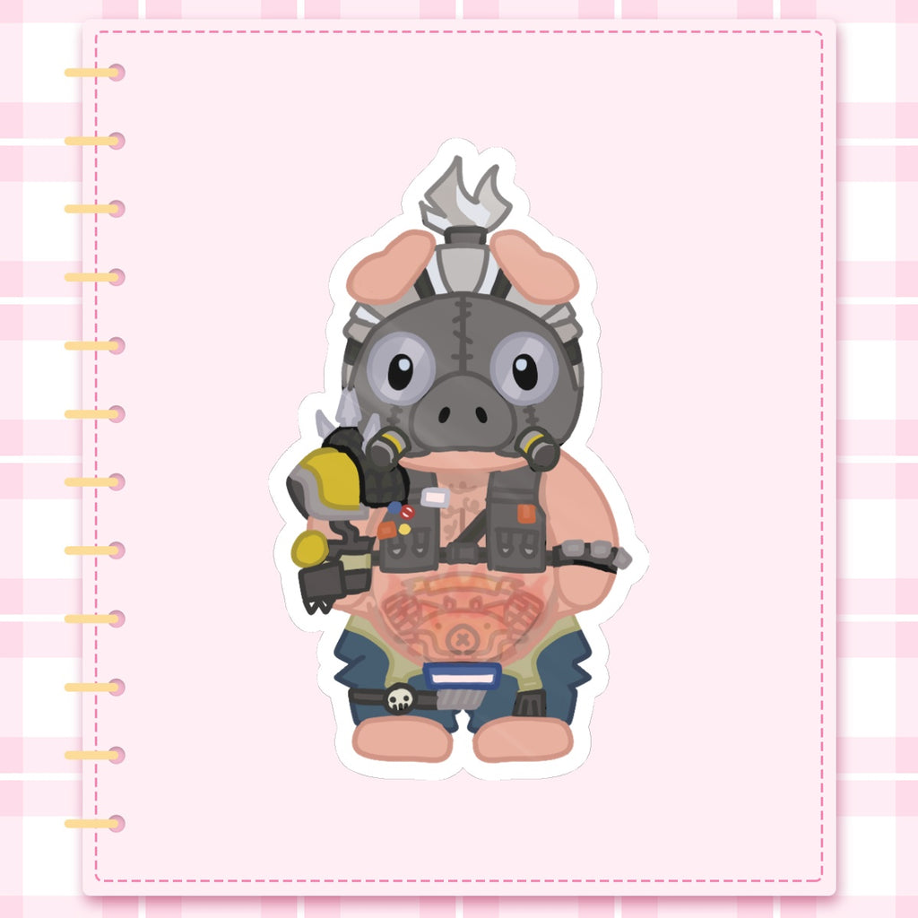 OW Roadhog Calico Critters Sticker