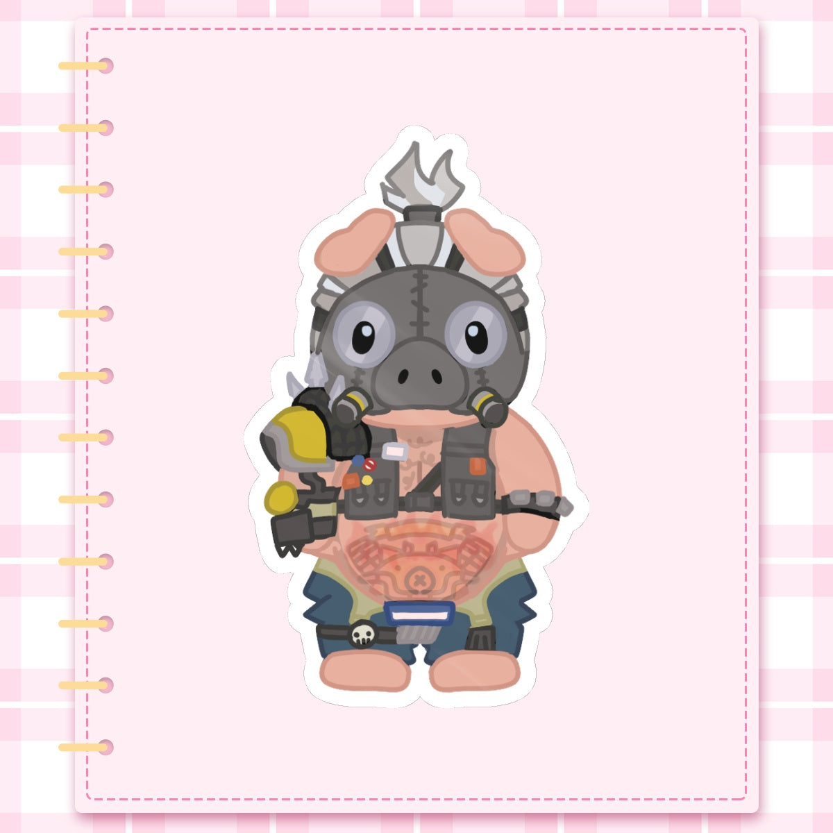 OW Roadhog Calico Critters Sticker