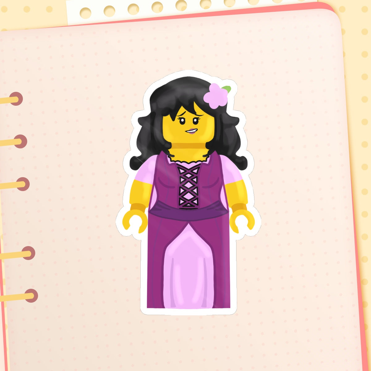 Lego Lady Aphmau Minifigure Sticker