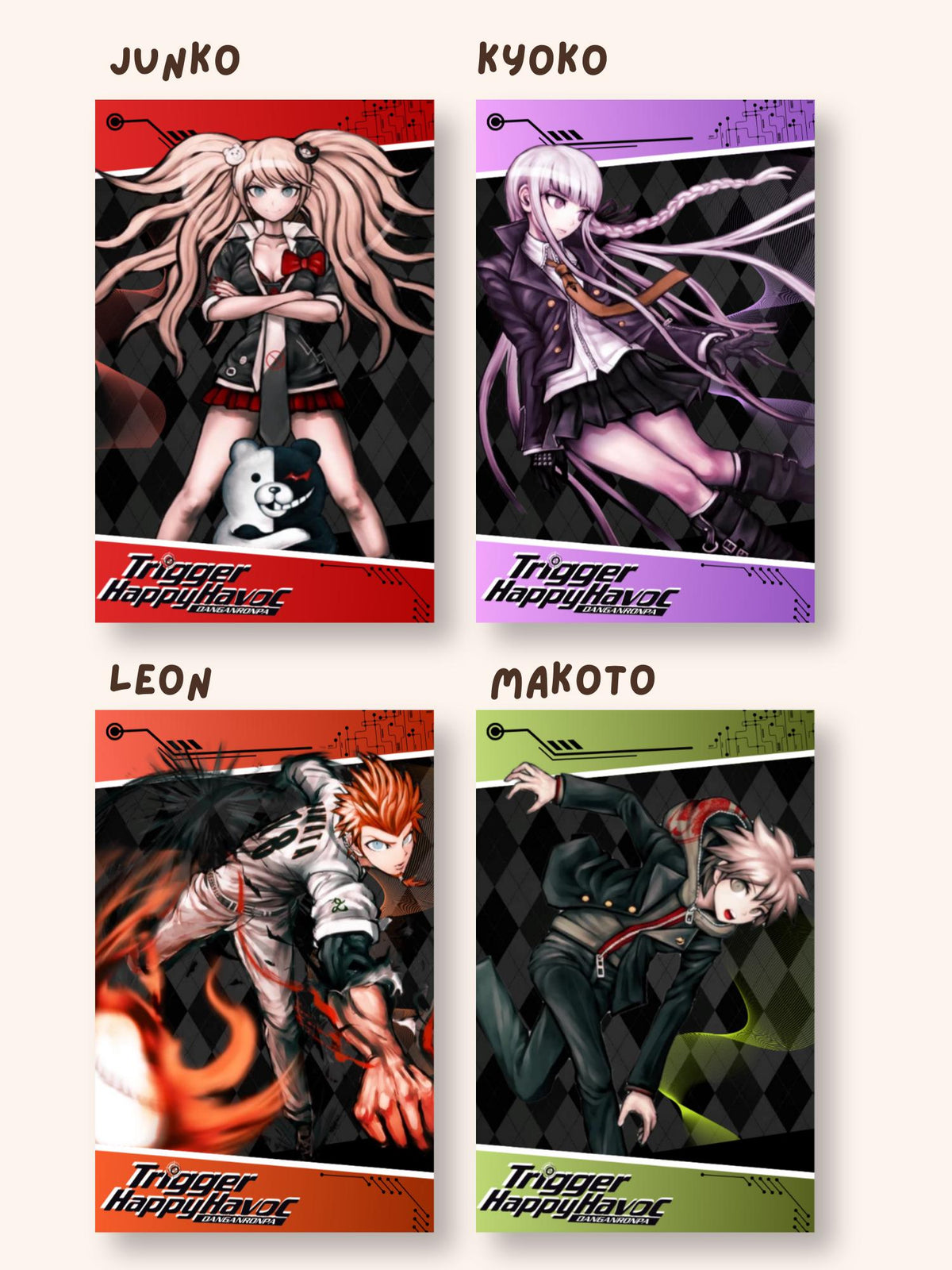 Danganronpa Trigger Happy Havoc Photocards