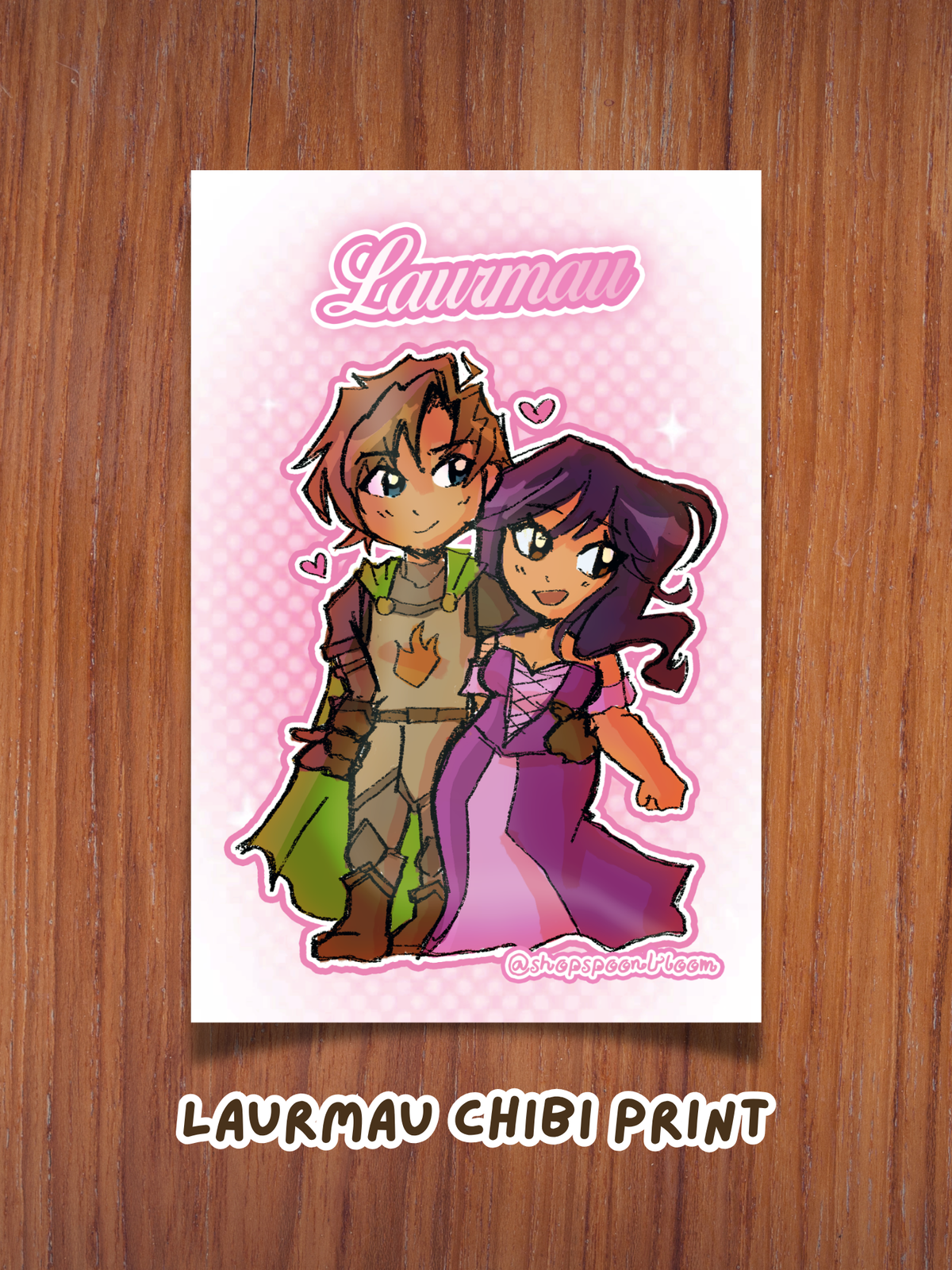 Laurmau Chibi 4x6 Postcard Print
