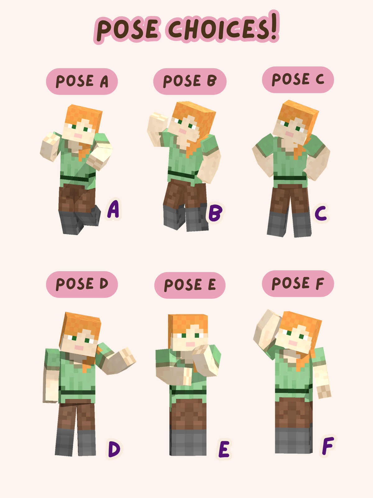 YCH Custom Minecraft Skin Photocard
