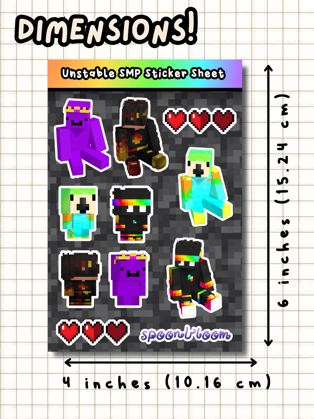 Unstable SMP Sticker Sheet