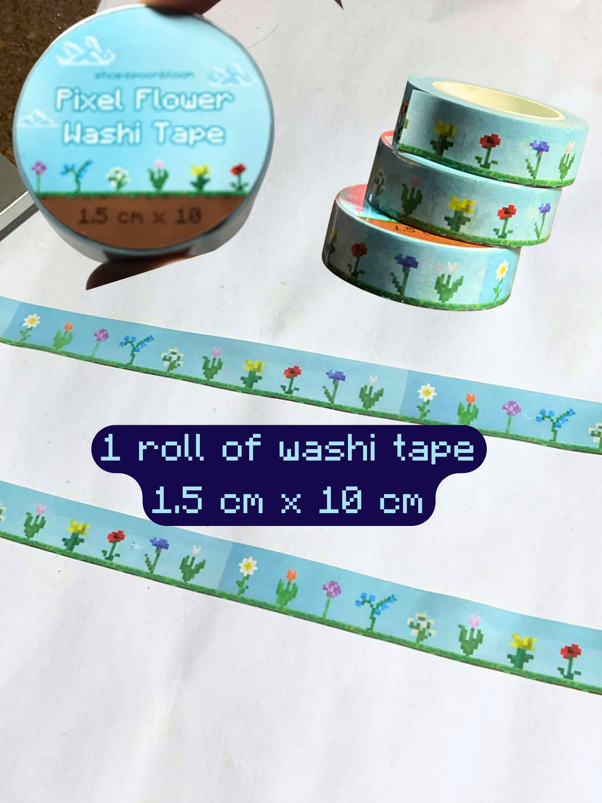 Pixel Flower Washi Tape
