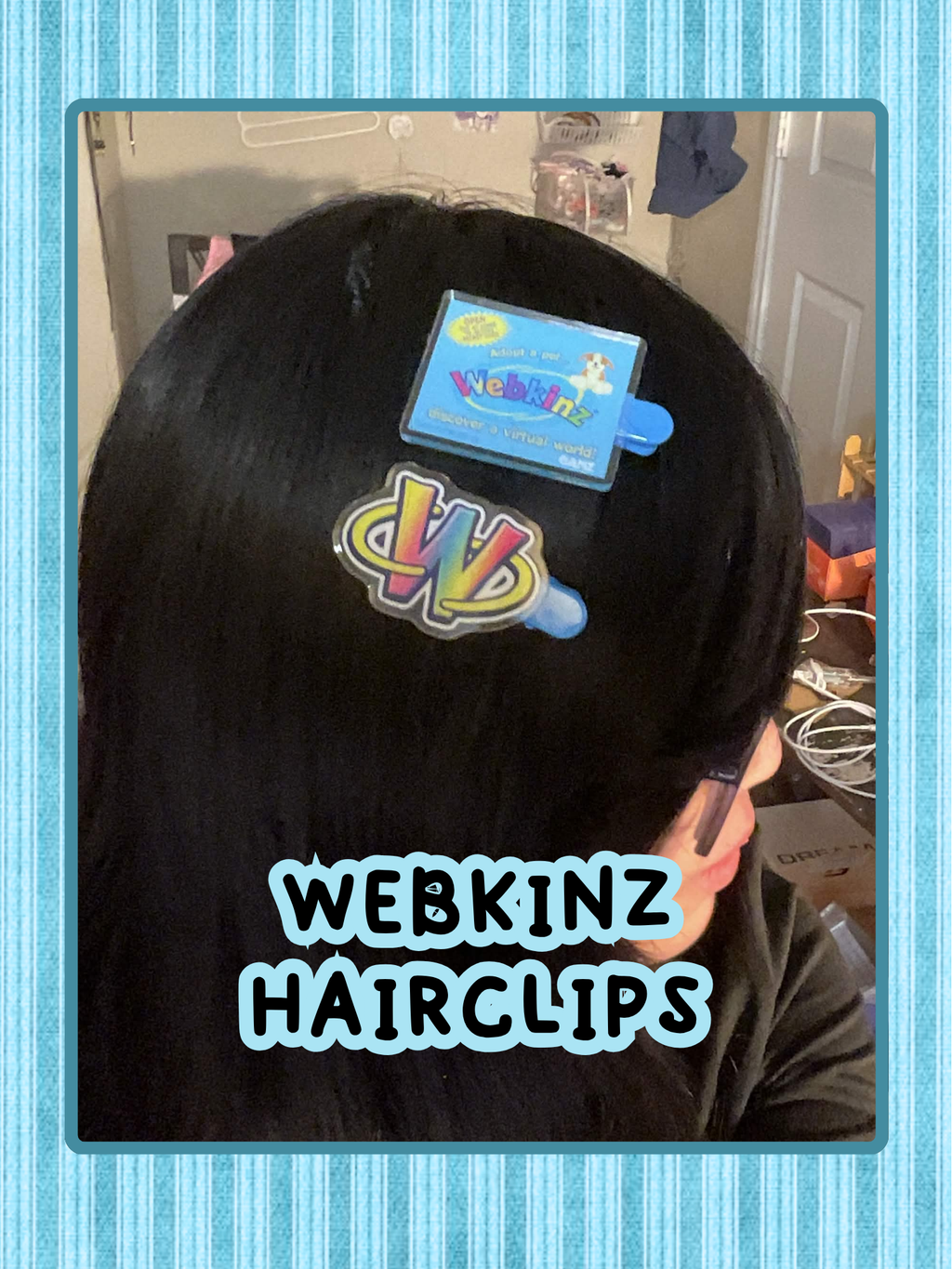 Webkinz Magic W + Plush Tag Inspired Hairclips