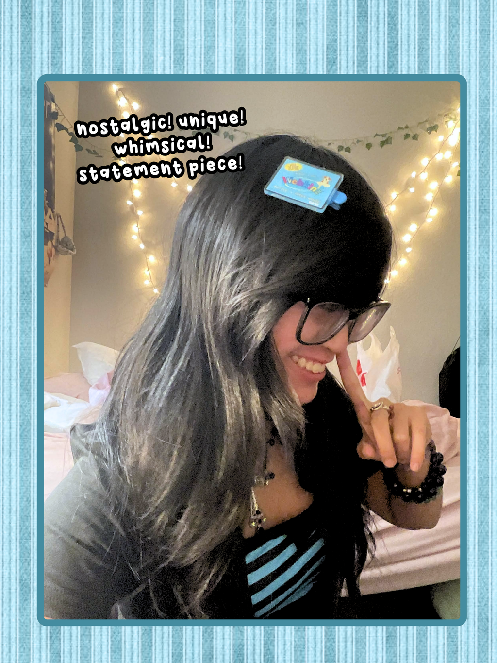 Webkinz Magic W + Plush Tag Inspired Hairclips